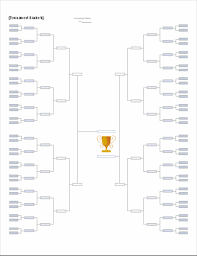 Cheer your team to victory and track the tournament's progress with this tournament bracket template. Tournament Brackets