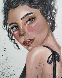 Watercolor paintings and mixed media art