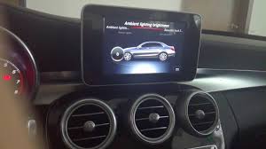 How To Activate The Ambient Light Atmosphere Light For Mercedes Benz C W205 Glc W253 Youtube