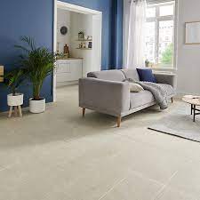 Wood effect floor tiles give living rooms timber plank. Burgundy Cream Matt Stone Effect Porcelain Wall Floor Tile Pack Of 6 L 600mm W 300mm Diy At B Q