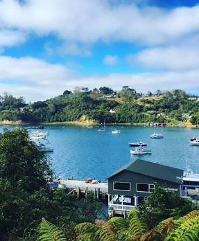 Halfmoon Bay on remote Stewart Island, New Zealand, AI generated
