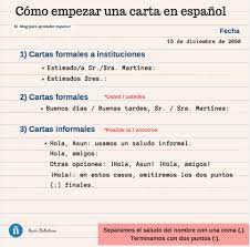 Elija una de nuestras plantillas de cartas y ábrala en word para que la web la pueda. Como Empezar Una Carta En Espanol Diferentes Tipos De Carta