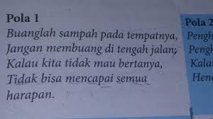 Kalimat yang mengandung keterangan cara terdapat pada nomor. Telaah Pantun Berikut Buanglah Sampah Pada Tempatnya Jangan Membuang Di Tengah Jalan Kalau Brainly Co Id