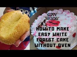 If you feel and so, i'l t teach you many image once more underneath: How To Make Easy White Forest Cake Without Oven In Malayalam Cake White Forest Cake Saina S Bakes Youtube