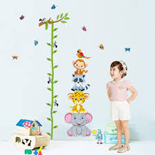 Kids Canvas Growth Chart Hibiscus Girl Surf Kids Bedroom