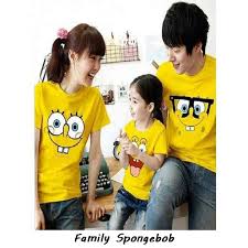 Ya, hal inipun sering juga dilakukan seseorang seniman yang ingin mencurahkan ekspresi dan. Fashion Keluarga Kembaran Ayah Ibu Anak Couple Termurah Gambar Kartun Lucu Family Spongebob Shopee Indonesia