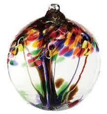 10 Hanging Glass Tree Of Life Orb Kitras Art Glass Hand Blown Glass Blowing Glass Art Glass Floats