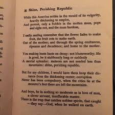 Robinson Jeffers Shine Perishing Republic Robinson Jeffers Jeffers Robinson