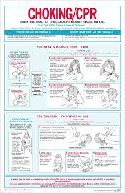 3 In 1 First Aid Choking Cpr Chart 100 Pk Aap