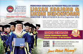 Pada tahun lepas tarikhnya adalah 3 september 2019 jam 12 tengahari. Jom Daftar Universiti Pendidikan Sultan Idris Facebook