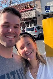 Cole Ragans and his wife, Tori. 💙