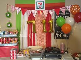 Birthday Party Themes For 7 Year Old Boy Fun 7 11 Theme Stampint 7 Eleven Bunconight Eleventh Birthday Birthday Party Themes First Birthday Parties