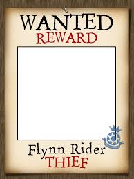 Flynn Rider Wanted Poster Photo Frame Centre Section Is Transparent Simply Place This Frame Over Your Photo Rapunzel Party Tangled Party Birthday Poster
