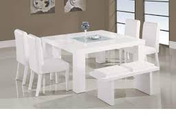 Finished in white with a frosted center glass and square shape you will have more than enough room to entertain and enjoy your dining experience founded in 1999, global furniture usa is one of the premier importers and distributors of fine home. Global Furniture 7 Piece White Dining Room Set Unclaimed Freight Furniture Morrow Ga