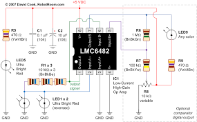 The heart of the circuit is opamp 741 which is used to sense vibration. Color Sensor From A Reversed Led And Op Amp Page 2 Robot Room