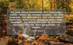Arti kata tersebut mengenai sasaran masalah yang dimaksudkan kepada orang yang pikiran nyalagi kacau. 97 Kata Kata Pengorbanan Jagokata