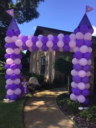 Tangled Princess Party Balloon Castle Tower Rapunzel Birthday Party Sophia Birthday Party Princess Theme Party