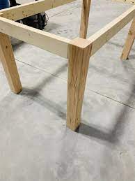 Maybe you would like to learn more about one of these? Farmhouse Table Chunky Leg Kit With Table Apron Unfinished Etsy Rustic Kitchen Tables Table Legs Farmhouse Table