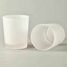 Richland luna votive holder pink set of 6. Frosted Votive Glass Tealight Candle Holders