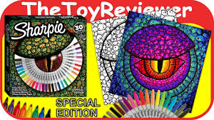 Many people use sharpie markers for coloring. Sharpie 30 Permanent Markers Special Edition 3 Coloring Pages Unboxing Toy Review By Thetoyreviewer