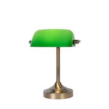 Comparez les prix et achetez en ligne pas cher. Lampe De Table Verte Banker E14 40 W Dimmable Lucide