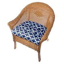 Then, layer a blue dining chair pad on top of each seat for a pop of color. Fulton Ogee Navy Blue Indoor Outdoor Dining Chair Pads Patio Cushions Dining Chair Pads Outdoor Dining Chairs Patio Cushions
