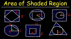 For the unshaded rectangle, you know the base is 10 inches as the full base is 15 inches and a portion of which is part of the other segment that is 5 inches. Area Of Shaded Region Circles Rectangles Triangles Squares Geometry Youtube
