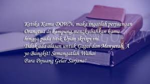 We did not find results for: Kata Kata Semangat Untuk Sidang Skripsi