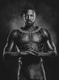 Michael B Jordan In Marvel S Black Panther Erik Killmonger Black Panther Marvel Black Characters Panther Pictures