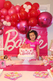 For a party of 8, be sure to pick up two packs of swirls so you have enough cutouts. Barbie Theme Birthday Party Decorations Barbie Party Decorations Girls Barbie Birthday Party Barbie Party