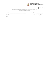 Kepada semua ketua pentaksir sekolah, sila rujuk link berkenaan bagi mendapatkan panduan dan borang pemantauan yang diperlukan. Top Pdf Instrumen Pentaksiran Berasaskan Sekolah Docx 123dok Com