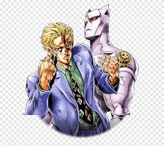 Stone ocean was serialized in weekly shounen jump from 1999 to 2003 and compiled into 17 volumes. Yoshikage Kira Jojo S Bizarre Adventure Jotaro Kujo Stone Ocean Jolyne Cujoh Png Pngegg