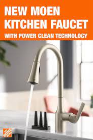 Moen Milton Single-Handle Pull-Down Sprayer Kitchen Faucet With Reflex And  Power Clean Attachments In Spot Resist Stainless 87114Srs - The Home Depot  | Clean Technology, Power Clean, Kitchen Faucet