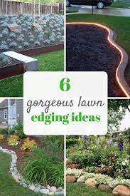 Pretty Ideas For Lawn And Garden Edging Landscaping Tips For Beginners Gardening Lawn Lawn Edging Lawn Edgi Garden Edging Landscaping Tips Lawn And Garden