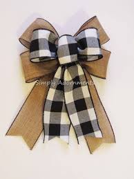 Black And White Plaid Christmas Wreath Black White Buffalo Plaid Sparkle Burlap Bow Black White Etsy Christmas Wreath Bows Burlap Bows Christmas Bows