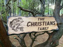 Lake house decor sign in vintage style. Lake House Outdoor Sign Decor Lodge Wall Engraved Fishing Plaque Custom Carved Driveway Address Personalized Western Fishing Cabin Home Living Wall Hangings Kromasol Com