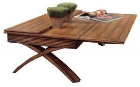 Sporting a weathered white wash, this table's base includes one open shelf for displaying coffee table books or fanning out issues of your favorite magazines, while hidden wheels make it easy to move the table for parties and events. Rectangular Flip Top Cocktail Table Bali Magnussen Furniture Http Www Amazon Com Dp B0012g61d6 Re Coffee Table Small Space Coffee Table Images Coffee Table