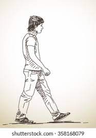 42,434 Man Walking Drawing Images, Stock Photos & Vectors | Shutterstock
