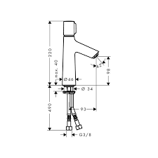 Hansgrohe Mitigeur Lavabo Sans Garniture De Vidage Talis Select S 100 Chrome 72043000