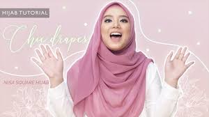 تودوڠ) is a malay word, literally meaning the noun cover, which is commonly translated/referred to as veil or headscarf in english. Chic Drapes Hijab Tutorial Using Nisa Square Hijab Youtube