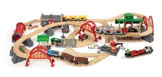 Happy trails await you hey kids! 33052 Deluxe Railway Set Brio World Toy Train Sets