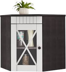 Hängeschränke für jeden geldbeutel, zum beispiel für die küche, gibt es bei moebel.de. Loft24 Eck Hangeschrank Kuche Kiefer Massiv Oberschrank Kuchenschrank Wandschrank Landhaus Glastur Weiss Dunkelbraun 70 X 46 X 55 Cm Amazon De Kuche Haushalt
