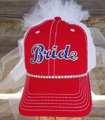 Baseball Bride Hat For Baseball Game Bachelorette Party Etsy Team Bride Hats Bride Hat Bachelorette Party Etsy