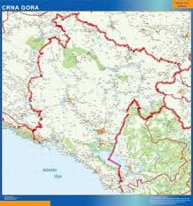 A former country bordering on the adriatic sea; Montenegro Kaart Kaarten Voor Nederland Netmaps Nl