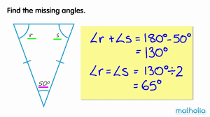 Discover how to find missing angles in a triangle and how to draw specific types of triangles. Finding Unknown Angles In A Triangle Youtube