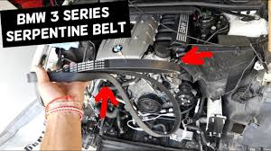 Bmw E90 Serpentine Belt Replacement Diagram 325i 328i E91 E92 E93 323i 325xi 328xi Youtube