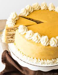 Spice Cake With Cinnamon Cream Cheese And Pumpkin Buttercream Recipe Cake Spice Cake Cupcake Cakes