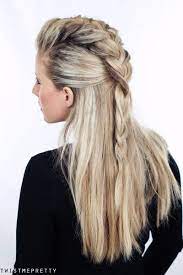 Home Twist Me Pretty Half Braided Hairstyles Lagertha Hair Viking Hair