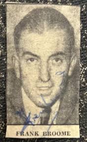 ASTON VILLA Frank Broome Vintage 1938 Football Photo Card JD27M £4.99