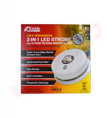 The battery compartment will be in the back of a good rule of thumb and industry standard is to change the batteries in your smoke detector every 6 months. P4010acledsca Kidde 120v Hardwire Photoelectric Talking Strobe Smoke Alarm 10 Year Battery Backup Amre Supply